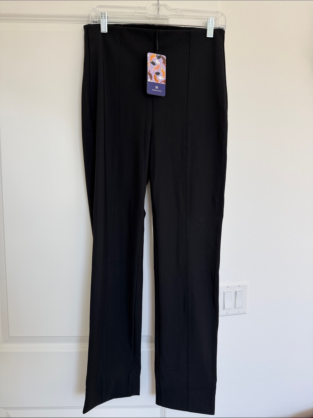 Honeylove Black Straight-Leg Ponte Trousers